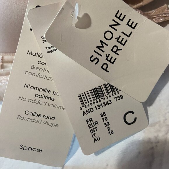**Simone Perele**  Andora 3D Molded-Cup Bra: French T-Shirt Bra Style 32C NWT - Picture 4 of 5